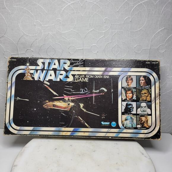Star Wars Escape From Death Star Game Complete Vintage Board Game 1977 Kenner - Picture 1 of 16